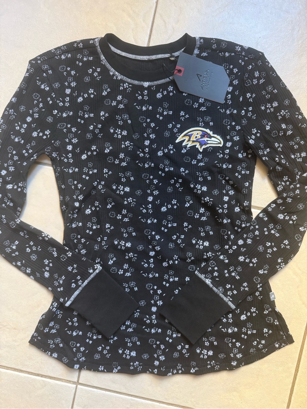 Antigua Baltimore Ravens Women’s Fashion Thermal Long sleeve Shirt